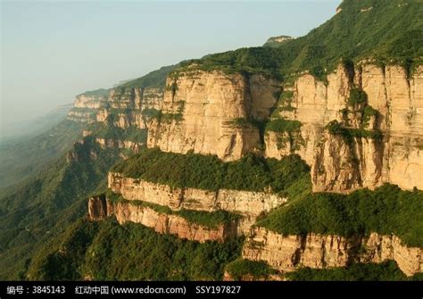 太行山脉地形图图片