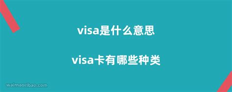 VISA（visa是什么卡）_产业观察网