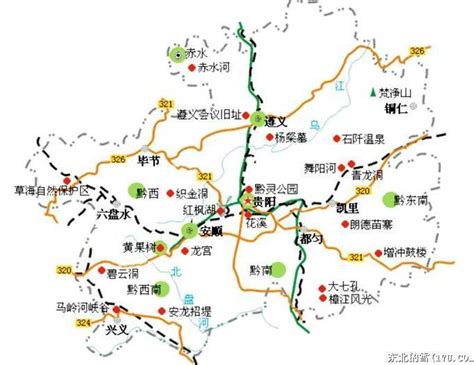 贵州旅游景点分布地图 贵州旅游行程怎么规划_旅泊网