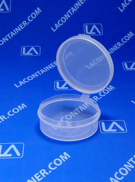 Lacons® 250950 Round Hinged-Lid Plastic Container 700/Box-25