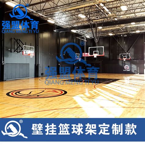 壁挂篮球架定制款-体育场馆篮球架-强盟体育健身器材厂