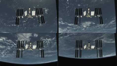 绕地球运行的国际空间站。高清摄影大图-千库网