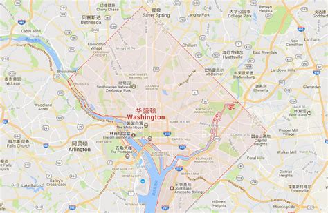 华盛顿地图图片