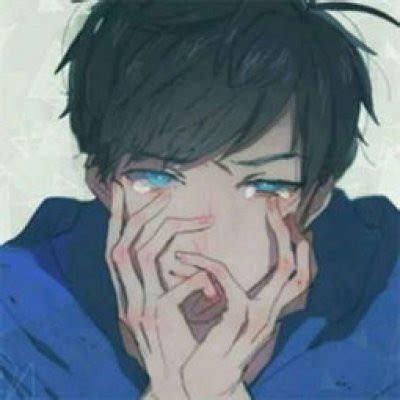 哭泣动漫头像男孩图片