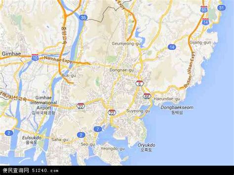 釜山地图 - 釜山卫星地图 - 釜山高清航拍地图 - 便民查询网地图
