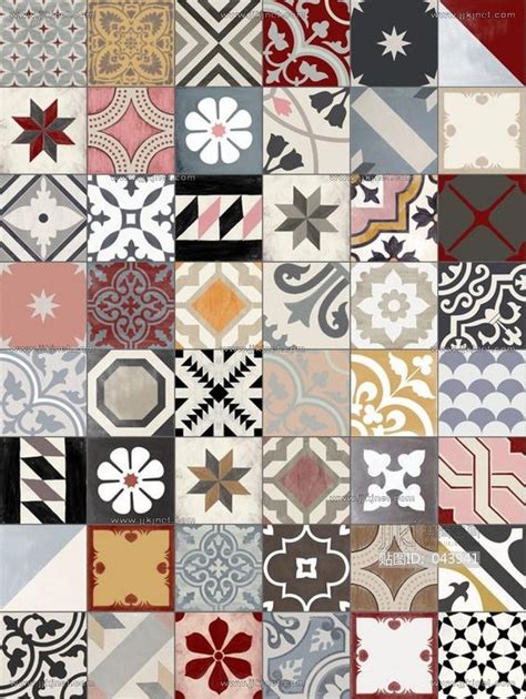 欧式地中海花纹瓷砖 (13)材质贴图下载-【集简空间】「每日更新」