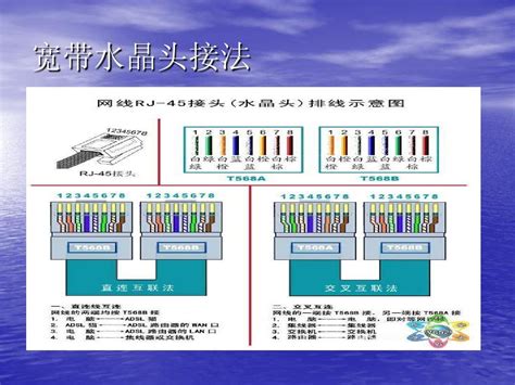 水晶头接法图解图片