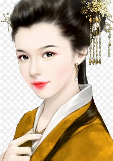古风头像侧脸剪影女生
