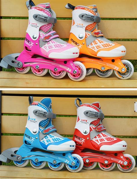 迪卡侬溜冰鞋女童初学者轮滑鞋可调节滑冰鞋男女童旱冰鞋KIDA_虎窝淘