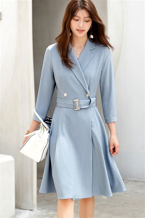 大码女装2021韩版修身显瘦中长款裙子春季新款长袖棉麻连衣裙女-阿里巴巴