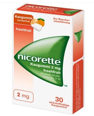 【德国DC】Nicorette 力克雷 尼古丁戒烟口香糖 清凉水果味 30片 -全球去哪买