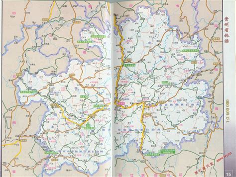 贵州景点地图,放大,距离_大山谷图库