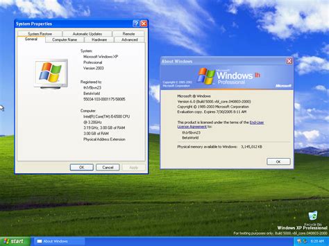 Windows Vista:6.0.5000.0.vbl core.040803-2000 - BetaWorld 百科