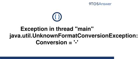 [Solved] Exception in thread "main" | 9to5Answer