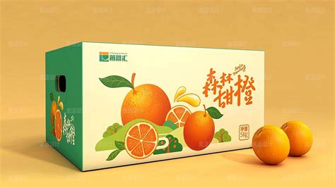 橙子包装 水果盒子设计图__包装设计_广告设计_设计图库_昵图网nipic.com