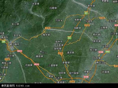彭州市地图 - 彭州市卫星地图 - 彭州市高清航拍地图 - 便民查询网地图