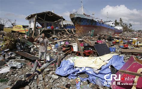 超强台风“海燕”袭菲律宾灾情惨重 航拍图曝光