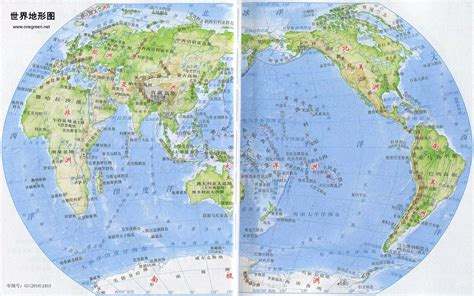 世界地图高清大图_世界地形地图 可放大超清图 - 随意贴