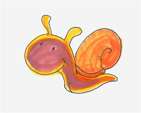 极速蜗牛特博简笔画画法图片步骤（儿童泉州东西塔绘画） - 有点网 - 好手艺