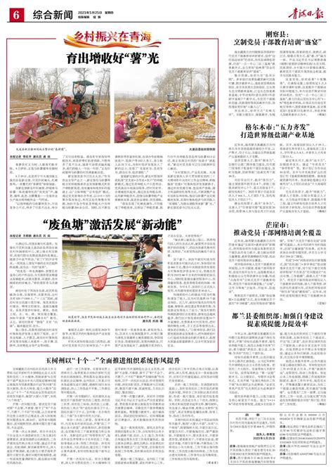 青海日报数字报 | 2023年05月25日 - 第6版：综合新闻