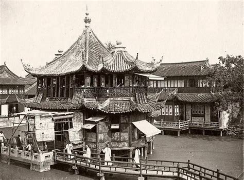 上海老照片中的豫园湖心亭影像 从清朝到民国末年-天下老照片网