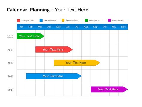 彩色项目进度计划PPT图表下载_pptx格式_熊猫办公
