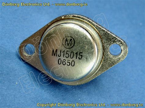 Semiconductor: MJ15015 (MJ 15015) - TRANSISTOR SILICON NPN / 120V / 15A ...