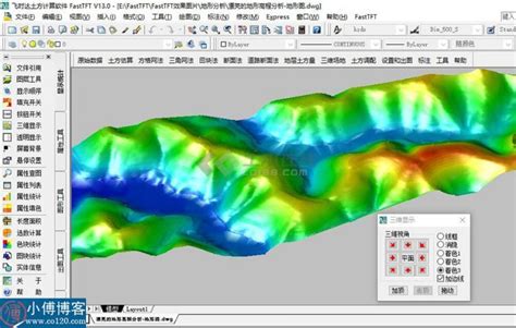 [飞时达土方软件]飞时达土方软件原始地形高程分析图 - 土木在线