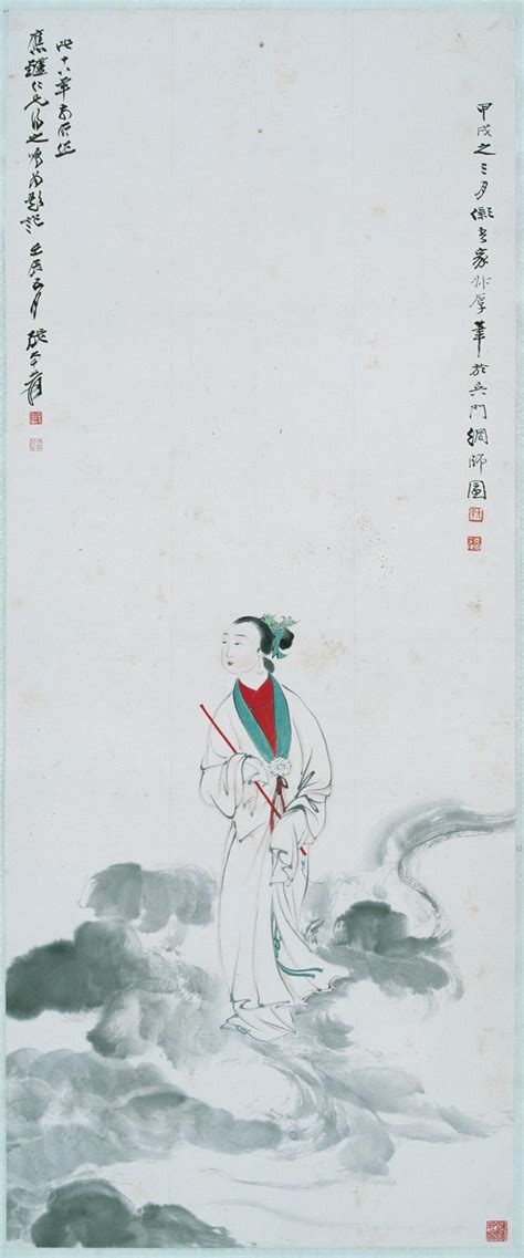 张大千仕女图图片