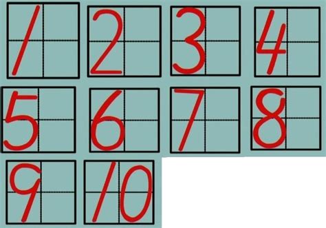 数字4在田字格的正确写法 向左下方画直线写到横中线以