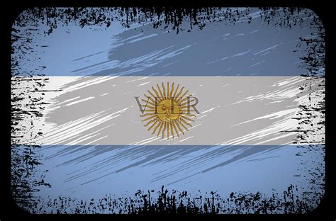 波浪阿根廷国旗背景与笔触插画图片素材_ID:426203367-Veer图库