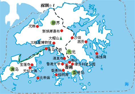 香港特别行政区新界地图全图_香港特别行政区新界电子地图