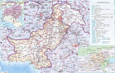 巴基斯坦地图中文版高清 - 巴基斯坦地图 - 地理教师网