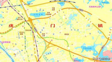 东莞市32个镇区地图彩色（东莞常平镇地图全图高清版）-发迹号