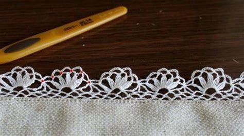 钩针手工编织蕾丝花边手帕的做法图解教程╭★肉丁网
