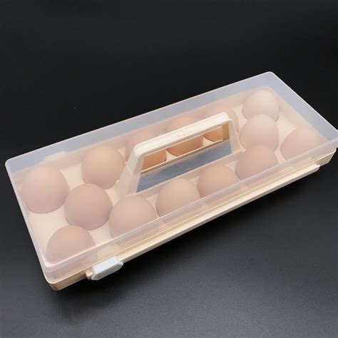 佳忞手提式鸡蛋盒 冰箱收纳14孔塑料鸡蛋盒 长方形蛋托鸡蛋盒批发-阿里巴巴