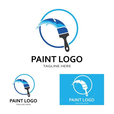 Peinture Pinceau Logo Et Symbole Image Vectorielle | Vecteur Premium