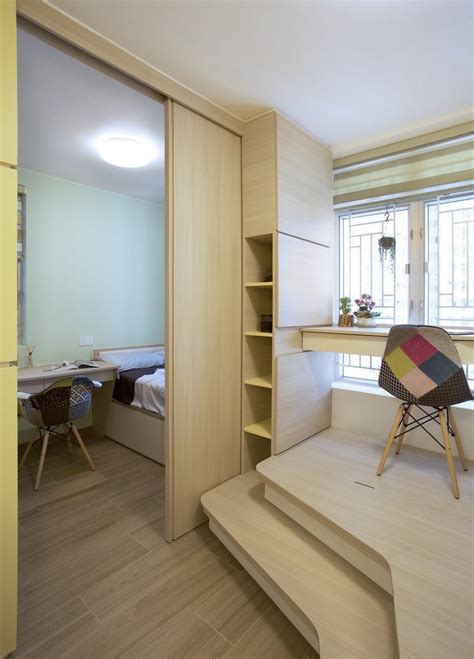 香港30平米蜗居房竟装修了两间卧室,完美设计让小空间也有春天！