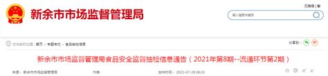江西省新余市市场监督管理局抽检食品171批次 全部合格-中国质量新闻网