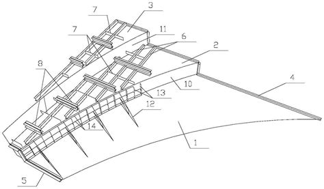 一种弧形阶梯式索塔横梁侧模板及其施工方法与流程