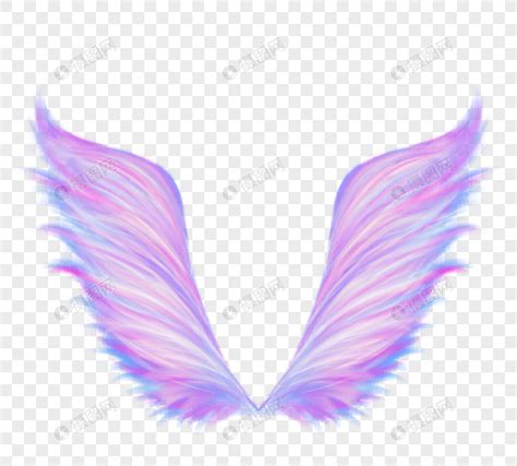 梦幻紫色张开翅膀元素素材下载-正版素材401850877-摄图网