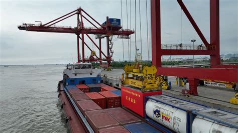 发往韩国！江西九江红光国际港外贸集装箱正式启运