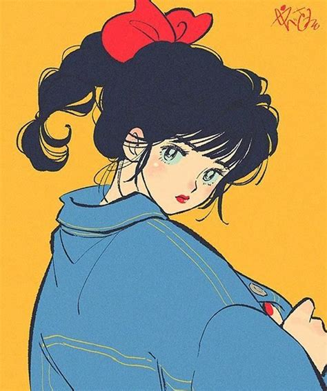 80年代日式漫画的复古画风,配色看着太舒服了