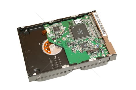 白色的行业磁盘HDD常规计算机硬盘驱动器高清图片下载-正版图片307788460-摄图网