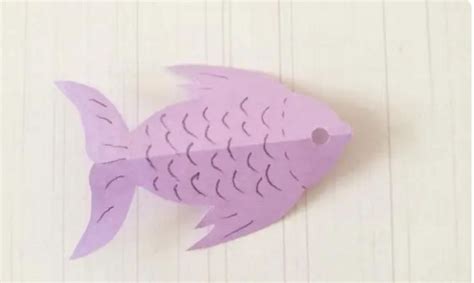 手工DIY：小鱼剪纸做法(含图解步骤) - 水彩迷