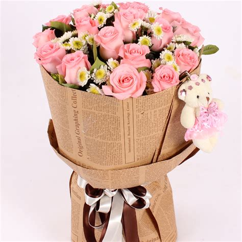 韩式小清新花束图片,大气优雅的花束,式高档花束图片_大山谷图库