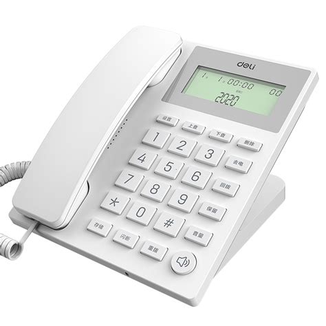 得力13560电话机桌面人机家庭办公有线座机免提大音量来电显示_虎窝淘