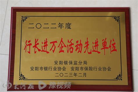内黄县农信联社荣获安阳市2022年度“行长进万企活动先进单位”荣誉称号-大河新闻