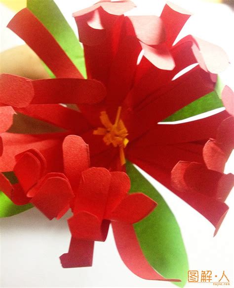 如何制作大红花朵,手工大红花怎么做,大红花制作(第5页)_大山谷图库