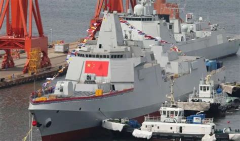 外媒：中国首艘“万吨大驱”055舰出海试航|宋忠平|试航|驱逐舰_新浪新闻